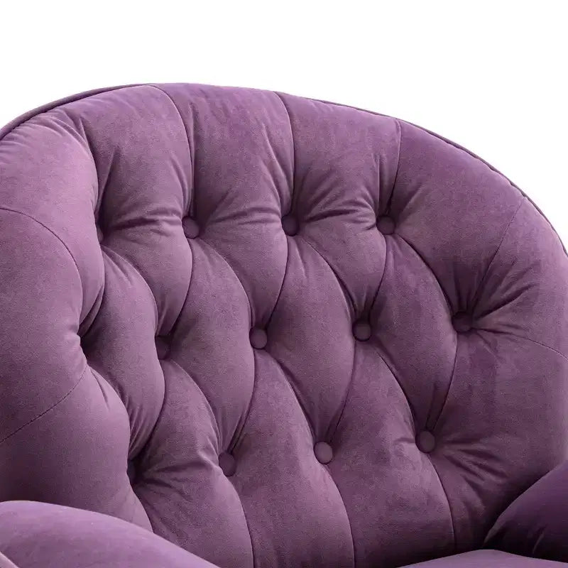 Poltrona Svedese Okak con Pouf, Poltrona Moderna Senza Braccioli Stile Mid-Century per Soggiorno, Morbida e Confortevole per Guardare la TV, Giocare