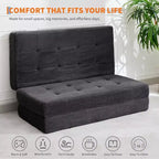 39x75 Tri-Fold Divano Letto in Memory Foam 6 Materasso Trapuntato