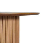 Christopher Knight Home Shankar, set da pranzo moderno da 5 pezzi con tavolo rotondo e sedie imbottite in legno di caucciù