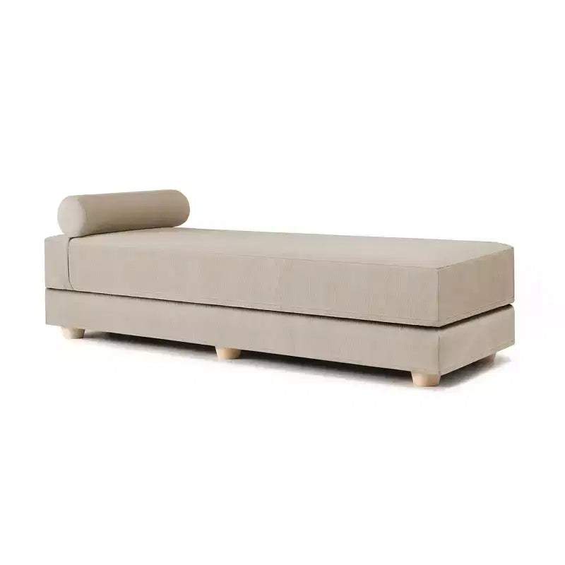 Divano letto / Letto estraibile queen-size - Microvelluto