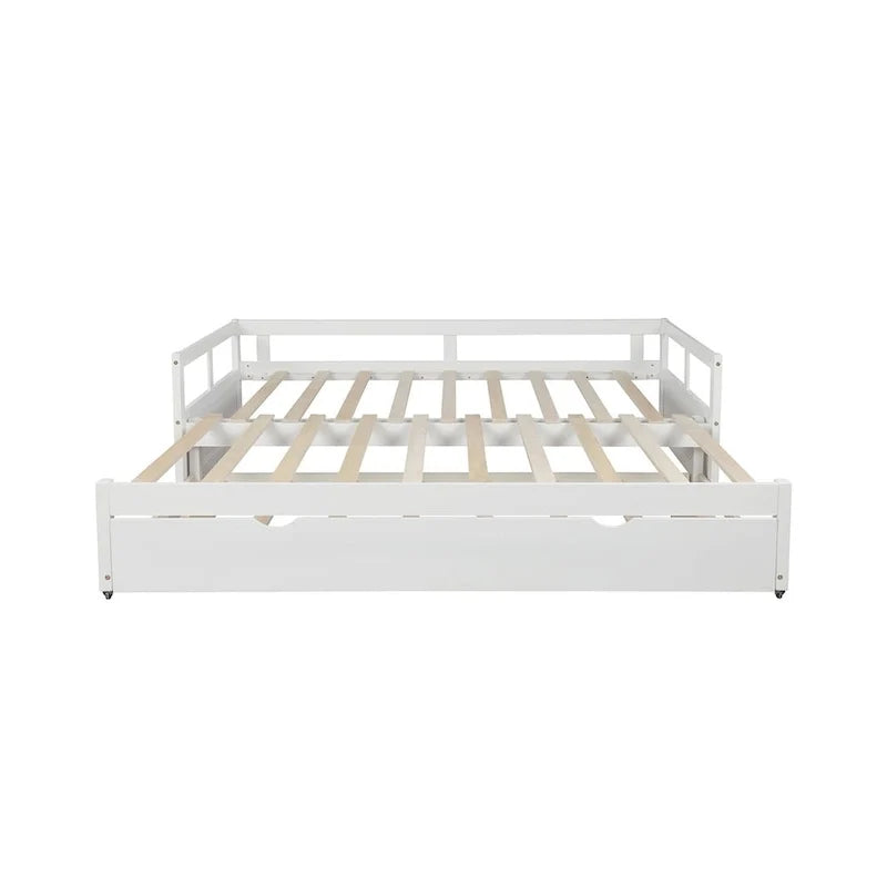 Divano Letto Estensibile con Letto Estraibile, Divano Letto in Legno con Letto Estraibile