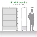 MAYEERTY Fioriera con traliccio in ferro nero Rete Stile 01 72x47x16in Set da 3 pezzi