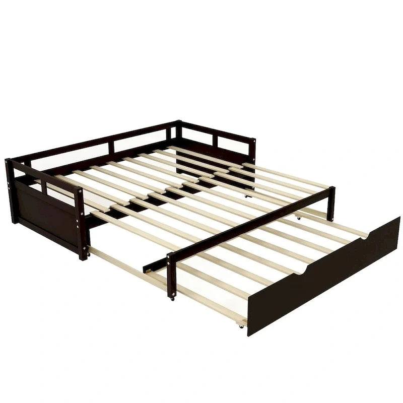 Divano Letto Estensibile con Letto Estraibile, Divano Letto in Legno con Letto Estraibile