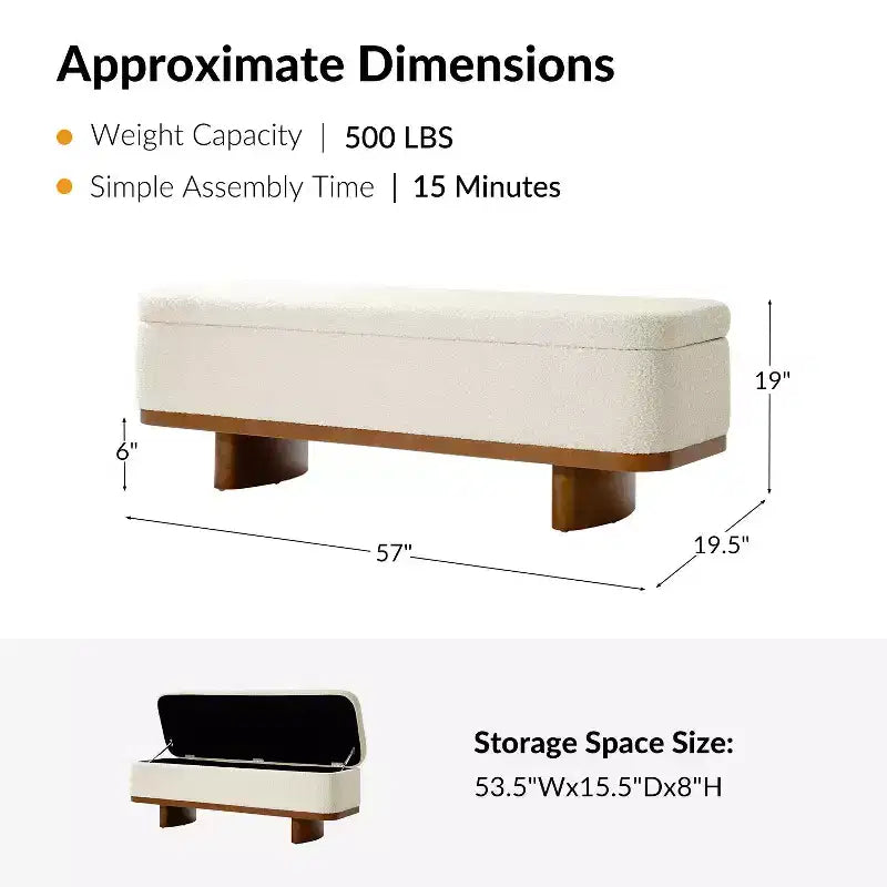 Panca con ripiano ribaltabile Clara Simple Assemble con struttura in legno massello|HULALA HOME