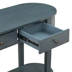 Tavolo Consolle Rustico Whisen Tavolo da Ingresso Tavolo Laterale con Frontale del Cassetto Scanalato