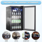 Frigorifero per bevande - Mini frigo con porta in vetro da 120 lattine