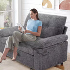 Dyonery Divano Letto Convertibile 3-in-1, Divano Letto Estraibile con Schienale Regolabile