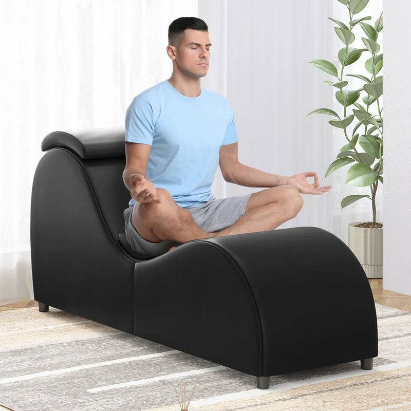 Mixoy Sedia Yoga da Interno, Sedia a Sdraio Yoga Curva per Adulti per Stretching, Esercizio e Relax