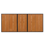 Set da pranzo da esterno allungabile a 7 pezzi con tavolo allungabile e 6 sedie con braccioli
