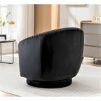 Poltroncina girevole Milvo Small in velluto