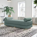 Divano letto / Letto estraibile queen-size - Microvelluto