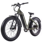 GOTRAX Bici Ibrida Elettrica 26" con Pneumatici Fat, Telaio a Scavalco, per Adulti - Verde