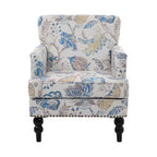 Poltrona Club Contemporanea Christopher Knight Home Harrison in Tessuto con Borchie