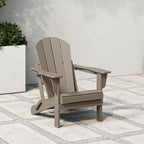 Polytrends Laguna Sedia Adirondack Pieghevole da Esterno per Patio Resistente allo Sbiadimento e alle Intemperie