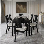 Set da pranzo classico in legno a 7 pezzi CraftPorch