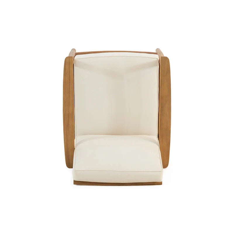 Salotto da esterno a 4 posti in legno di acacia Willowbrook di Christopher Knight Home