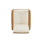 Salotto da esterno a 4 posti in legno di acacia Willowbrook di Christopher Knight Home