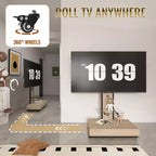 Mobile porta TV per televisori da 32-75 pollici, carrello TV mobile regolabile in altezza con cassetto e ruote per soggiorno, camera da letto, uffici -ModernLuxe
