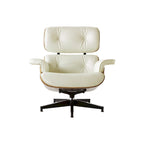 Poltrona reclinabile Mid-Century Modern in pelle
