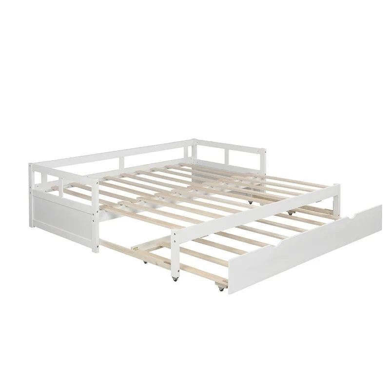 Divano Letto Estensibile con Letto Estraibile, Divano Letto in Legno con Letto Estraibile