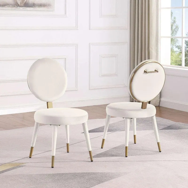 Morden Fort Set da pranzo rotondo moderno di lusso da 5 pezzi con tavolo e sedie