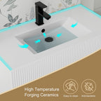 Mobile bagno 30/36/48 Wavy Line con lavabo e rubinetto