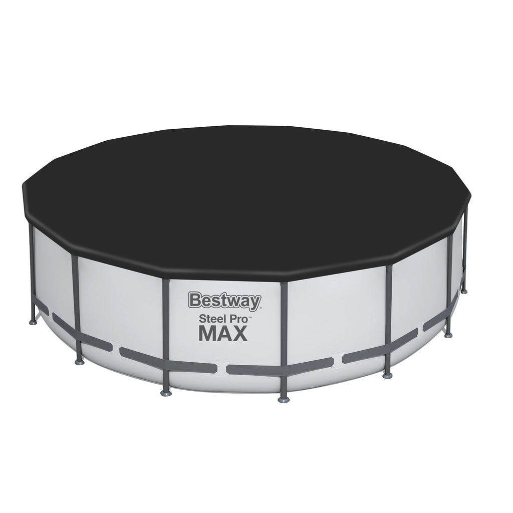 Piscina Fuori Terra Rotonda Bestway Steel Pro MAX con Pompa e Copertura