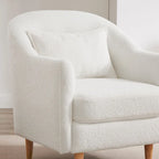 Set di 2 Poltrone Accent, in Velluto a Botte con Gambe in Legno Massello 28,34W