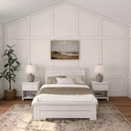 Telaio letto matrimoniale Plank+Beam Farmhouse con testiera, letto a piattaforma in legno massello