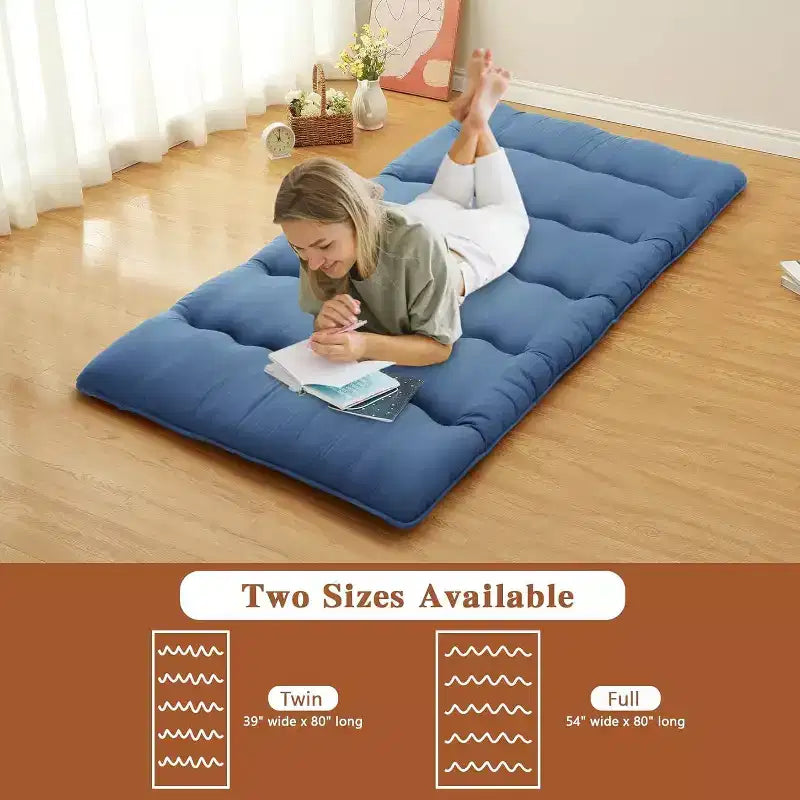 Materasso Futon Giapponese, Materassino Pieghevole da Pavimento, Tappetino Tatami per Casa, Materasso da Campeggio