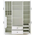 Dispensa da Cucina Autoportante Whisen 71''H, Grande Armadio Contenitore per Sala da Pranzo con 6 Ante, Ripiani Regolabili