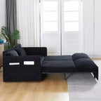 Divano Letto Convertibile in Velluto a Coste 3-in-1 con Letto Estraibile 64.5