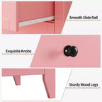 Comò a 5 cassetti alto 108 cm per camera da letto, mobile contenitore in legno con cassetti profondi 30 cm e pomelli in metallo dorato, ideale per ingresso o corridoio
