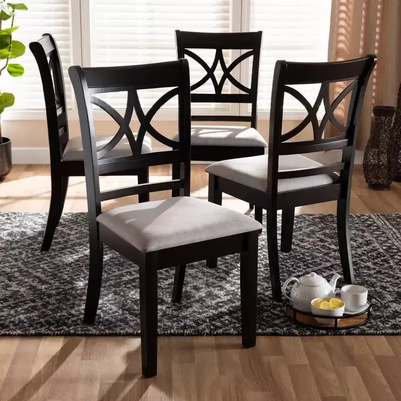 Set di 4 sedie da pranzo Clarke - Baxton Studio