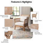 Poltrona accent Rattan Tatum