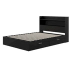 Letto a piattaforma Hunter con testiera