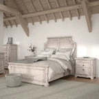 Set camera da letto Palisade 5 pezzi bianco antico