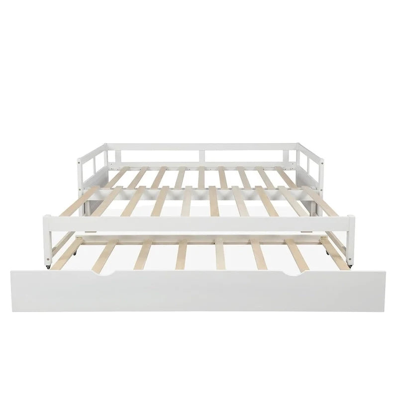 Divano Letto Estensibile con Letto Estraibile, Divano Letto in Legno con Letto Estraibile