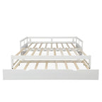 Divano Letto Estensibile con Letto Estraibile, Divano Letto in Legno con Letto Estraibile