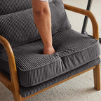 Poltrona imbottita Mid-Century Modern