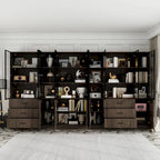 Vetrinetta illuminata personalizzabile in alluminio e vetro per buffet/libreria