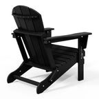 Polytrends Laguna Sedia Adirondack Pieghevole da Esterno per Patio Resistente allo Sbiadimento e alle Intemperie