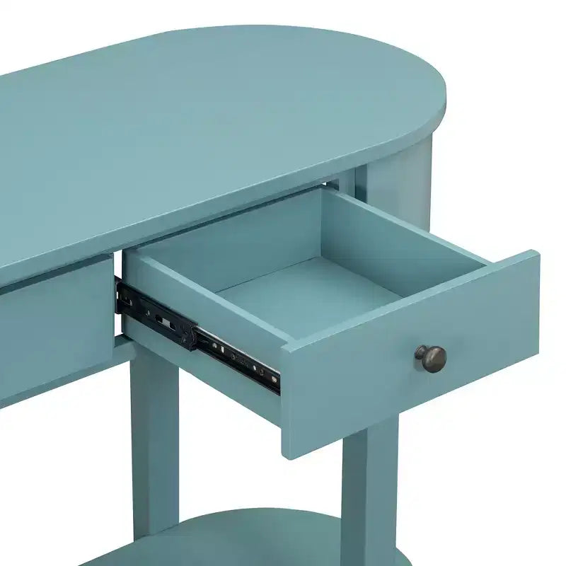 Tavolo Consolle Rustico Whisen Tavolo da Ingresso Tavolo Laterale con Frontale del Cassetto Scanalato