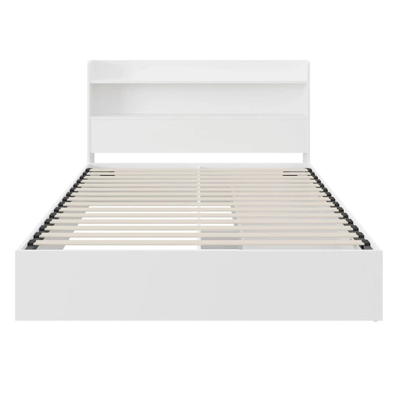 Letto a piattaforma Hunter con testiera