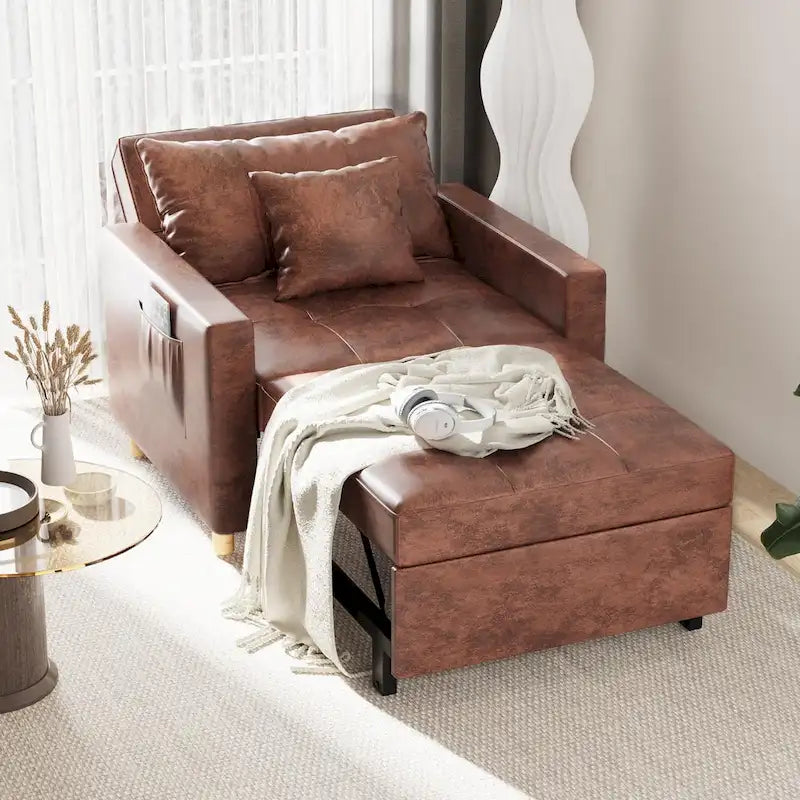 Poltrona letto trasformabile, 3 in 1, vari colori, per 1 persona