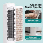 SereneLife Raffrescatore Evaporativo Portatile con Serbatoio d'Acqua Rimovibile da 5L - Bianco