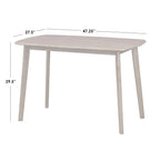 Set da pranzo 4 pezzi in legno massello Nettie Simple Living