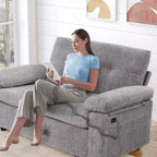 Dyonery Divano Letto Convertibile 3-in-1, Divano Letto Estraibile con Schienale Regolabile