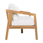 Christopher Knight Home Sunny Set Salotto Moderno a 5 Pezzi in Acacia con Tavolo Rettangolare a Doghe e 7 Posti