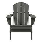 Polytrends Laguna Sedia Adirondack Pieghevole da Esterno per Patio Resistente allo Sbiadimento e alle Intemperie